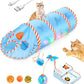 Migipaws Cat Toys, Interactive Cat Toy for Indoor Cats,Upgraded Moving Shadow of Butterfly Feather Project on Cat Tunnel, Cardboard Box Toys, Rechargeable 2.0