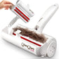 ChomChom Roller Pet Hair Remover and Reusable Lint Roller - Cat and Dog Hair Remover for Furniture, Couch, Carpet, Clothing and Bedding - Portable, Multi-Surface Fur Removal Tool (White)