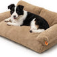 MEWOOFUN Cat Bed for Indoor Cats, Washable Dog Beds for Small Medium Dogs & Cats, Fluffy Cat Couch with Non-Slip Bottom, 26×19×13 Inch (Camel, 33.5" L x 25.6" W x 11.5" Th)