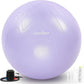 Yoga Ball Pregnancy Ball, 1.7mm Extra Thick Birthing Ball for Pregnancy, 600LB Anti-Burst Exercise Ball for Fitness, Balance, Physical Therapy, Non-Slip Stabil-ity Ball with Bump