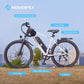 HOVERFLY OUREA 26" Electric Bike for Adults, 750W Peak Motor Mountain Ebike, 20MPH Up to 40 Miles, UL2849 Certified, 7-Speed, Removable Battery, Shock Absorber, Fat Tire Commuter E-Bike