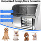 Professional Dog Grooming Tub, 38" Stainless Steel Dog Wash Station with Ramp, Storage Drawer, Floor Grate & Faucet/Dog Bathtub for Large, Medium & Small Pets, Right Door