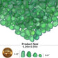 Sea Glass Stones - 2.9LB/46.4oz Green Frosted Glass Pebbles Gemstones - Perfect for Aquarium Rocks, Fish Tank Gravel, Vase Fillers, Seaglass DIY Crafts, and Home Decor