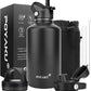 Water Bottle Insulated 32oz 40oz 64oz 128oz Straw Lid Spout Lid & 3 Lids, Leak Proof, Vacuum Insulated,Stainless Steel Water Bottle Wide Mouth for Sports, Gym or Office