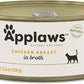 Applaws Natural Wet Cat Food in Broth, Limited Ingredient Canned Wet Cat Food, No Additives, Made with Natural Ingredients, Chicken Breast in Broth (6 x 5.5oz Cans)