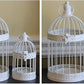 Vela Lanterns Birdcage Decor Candle Holder Lantern Decorative Wedding Table Centerpiece Decorations, White, Set of 4