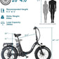 Fat Tire Folding Electric Bike, 48V & 624Wh Lithium Removable Battery, Peak 1100W Brushless Motor, Max Speed 28Mph, M5 Large LCD Display, Suspension, Step-Over/Thru Frame