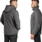 Outdoor Ventures Men's Lightweight Softshell Jacket Fleece Lined Hooded Water Resistant Winter Hiking Windbreaker Jackets