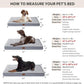 WNPETHOME Orthopedic Dog Bed for Crate, Waterproof Extra Large Dogs Bed with Removable Washable Cover, Multi-Needle Quilting Dogs Crate Beds