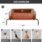 RRPETHOME Large Elevated Cooling Dog Bed, Raised Dog Cot Beds for Large Dogs, Elevated Outdoor Pet Cot, Chew Proof Portable Cooling Pet Cot with Skid-Resistant Feet and Breathable Mesh