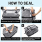 MIER Large Waterproof Duffel Bag Rolltop Dry Backpack Duffle Bags for Kayaking, Rafting, Boating, Swimming, Camping, Travel, Gym, Beach, 60L/80L