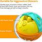 Dog Ball for Aggressive Chewers - Interactive Dog Toy Balls Fun Squeaky Sound to Keep Them Busy, Durable for Small Medium Large Breeds, Rubber Pet Chew Toys, As Seen on TV, Orange & Blue
