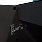 LANDEN Aquarium Wooden Stand and Cabinet for up to 105 Gal Tank, Fish Reptile Sea Salt WaterTank Stand, Nano Foam Leveling Mat Included, W47.2xD23.6xH31.5 in, Wooden Matte Black Painted(Stand Only)