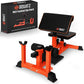 SQUATZ Sissy Squat Machine and Preacher Curl Crunch Rack - Foldable Squatting Bench for Home Gym Workout Station and Leg Exercise - Train Abs, Thighs, and Glutes, Multifunctional Fitness Equipment
