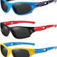 DYLB 3 Pack Flexible Kids Polarized Sunglasses For Boys Girls With Strap, Sport Sunglasses for Children Age 3-10.