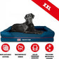 The Dog’s Bed, XXL Blue Oxford with Red Trim USA Flag Dog Bed 51.5x39, Memory Foam, Pain Relief: Arthritis, Post Surgery, Lameness, Supportive, Calming, Waterproof Washable Cover, Veterinary Approved