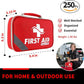 Protect Life Survival First Aid Kit for Home/Business, Camping Survival Kits | Mini Travel First Aid Kit | Camping Equipment | Small Kits for Car | Outdoor Emergency Survivals Pack - 250pcs