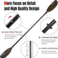 Angler Kayak Paddles Aluminum Paddle with Plastic Blades and Paddle Leash, Floating Adjustable Fishing Kayak Oars, 3 Piece, 230-250cm/90-98 inch