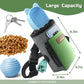 Dog Treat Pouch Training Behavior Aid, Dog Treat Training Bag for Dog Walks Outdoor Activities Travel, Built-in Poop Bag Dispenser 3 Ways to Wear