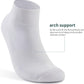 Lapulas 6 Pack Men's Ankle Socks with Cushion, Cotton Quarter Socks for Sport Training Running