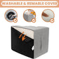 MEWANG Dog Stairs for Small & Medium Dogs and Old Cats –3/4/ 5 Steps High-Density Foam Pet Ramp for Bed & Couch, Non-Slip, Washable Cover, Grey (Round Corner, 4 Steps: 23.94''×18.27''×14.96'', 2)