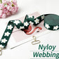Printed Flower Nylon Webbing with Buckle 1 1/2 inch 6 Yards Deep Green Thick Patterned Fabric Webbing Luggage Handle Jacquard Ribbon for Backpack Bags-Seatbelt-Clothing-Sewing-DIY Crafts & Projects