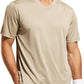 MIER Men's Quick Dry Workout Shirts Moisture Wicking Running Athletic Performance T-Shirts Recycled Polyester Top Tee