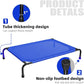 Simple Trending Raised Dog Bed for Large Dogs, Waterproof XL Dog Cot, Outdoor Cooling Elevated Pet Bed Load 200lb, 47.75" x 30.5", Blue