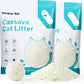 Gardner Pet Cassava Cat Litter, Clumping Cat Litter with Odor Control, Low Dust, Natural Plant-Based Litter, Fast Absorption & Low Tracking Kitty Litter, Unscented with Deodorizing Pellets (9LBS*2)