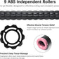 Muscle Roller Stick for Athletes - Deep Tissue Fascia Blaster & Roller Massager for Myofascial Pain Relief - Handheld Physical Therapy & Recovery Tool(Pink black-18 inch)