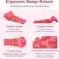 Neck and Shoulder Relaxer with Upper Back Massage Point, Cervical Traction Device Neck Stretcher for TMJ Pain Relief and Cervical Spine Alignment Chiropractic Pillow (Dark Pink)