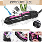 Hands-Free Dog Leash with Pouch, Waist Leash for Walking Two Dogs, Reflective Stitching, Dual Handle, Bungee Retractable for Medium to Large Dogs - Pink,Dog Walking Accessories