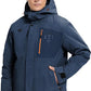Men's Winter Jacket Waterproof Ski Snow Coat Windproof Snowboard Hooded Raincoats with Warm Graphene lining