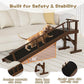 61" Dog Ramp for Bed, Pet Ramp with Removable Side Rail and Non-Slip Surface, Pet Ramp for Small & Large & Senior Dogs with Rest Platform and DIY Glow Strips,Dog Stairs for Couch, Brown