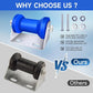 4INCH/5INCH Updated Boat Trailer Rollers with Brackets Blue Keel Roller Assembly Galvanized Steel