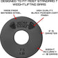 Micro Gainz Standard 1-Inch Center Hole Weight Plates, Set of 2 Black Fractional Plates Choose Set (.25LB-1.25LB), Designed for Standard 1-inch Barbells & Dumbbells, Made In USA