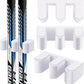Yousoontic Hockey Stick Holder Wall Mount, 1-6 Stick Capacity, Ice and Field Hockey Organizer (Decor & Storage 2-in-1) for Home Garage Room Office Sports Decoration