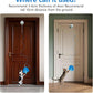 Cat Toys Hanging Door Electric and Moving Ball, Cats Toy Interactive for Indoor for Bored Feather Toys Kitten Rechargeable Door Hanging Automatic Retractable String（White）