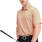 Mens Golf Shirt Moisture Wicking Dry Fit Performance Sport Short Sleeve Striped Golf Polo Shirts for Men
