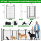 Dog Playpen Outdoor 16 Panels Heavy Duty Dog Fence 40" Height Anti-Rust with Doors Portable for RV Camping Yard, Total 36FT, 102 Sq.ft, Snowy Black