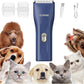 Dog Clippers,Quiet Washable USB Rechargeable Cordless Dog Grooming Kit,Electric Pets Hair Trimmers Shaver Shears for Dogs and Cats