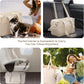 Dog Purse Carrier for Small Dogs, Soft Soft Sided Folding Dog Carriers for Small Dogs Medium Cats Puppies up to 15 Lbs, Washable Breathable Puppy Carrier for Outdoor Travel (Large Beige)