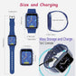 Goodatech 1.69'' Kids Smart Watch 4-12 Years Boys Girls, 26 Puzzle Games,HD Camera,Video Music Player,Pedometer,Flashlight,Alarm Clock,Learn Card,Audio Book,Smartwatch for Children Gifts (Blue)