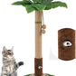 Cat Scratching Post 35'' Tall Cat Scratcher Tree Tower Scratching Posts for Indoor Cats with Cat Toy Mouse Hole and Interactive Wooden Ball for Kittens Adults Cats