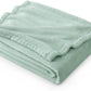 Bedsure Sage Green Fleece Throw Blanket - 300GSM Soft Lightweight Plush Cozy Blankets for Bed, Sofa, Couch, Travel, Camping
