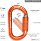 Heavy Duty Carabiner, 25kn(About 5620 lbs) Oval Carabiner Clip O-Shape Rock Climbing Carabiner Lightweight Caribeener for Climbing, Mountaineer, Aerial Work
