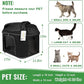 Large Cat Carrier for 2 Cats, Soft Side Carrier for Kitten Puppy, Collapsible Travel Dog Carrier TSA Airline Approved Cat Carrier Backpack for 20 lbs Pets,Black