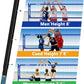 Outdoor Heavy Duty Volleyball Net Set, Anti-Sag Design, Adjustable Aluminum Poles, Portable Volleyball Net for Backyard,Grass and Beach