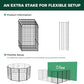 FXW Homeplus Unleashed Indoor Dog Playpen - Stress-Free and Safe Play, Heavy Duty 45 Inch 4 Wire Panels Dog Pen for Large Dogs, Black│Patented