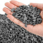 Mr. Fireglass Natural Decorative Gray Bean Pebbles 1/5" Crushed Gravel Stone for Decorating Garden, Succulent Plants and Walkway (2-lb Bag)